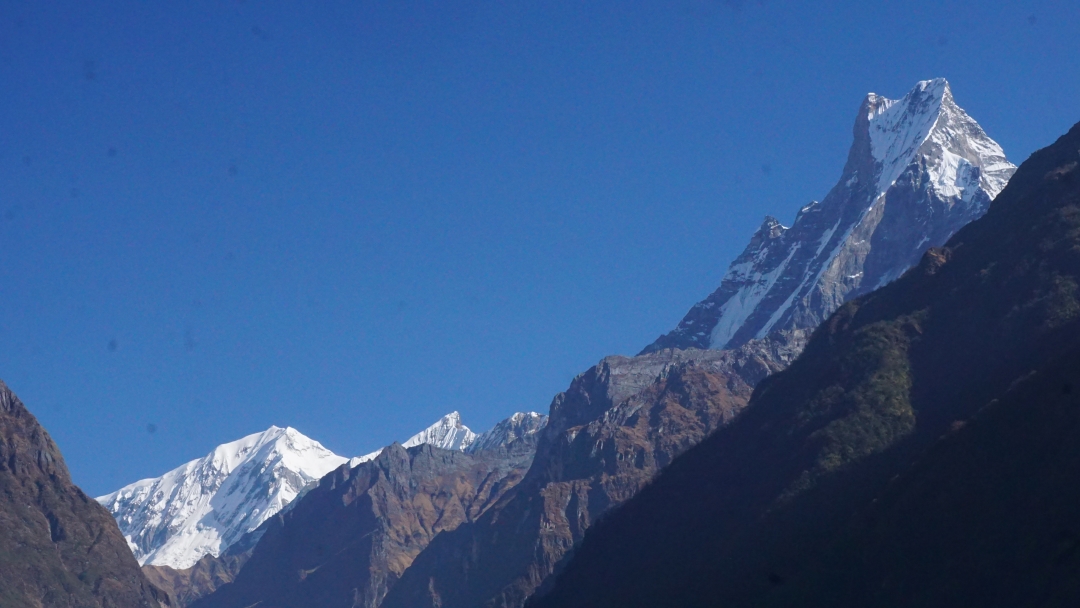 Annapurna III and Machhapuchhre, Photo Capture by Go The Himalaya Treks