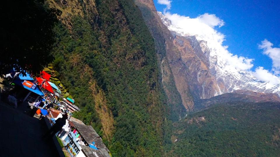 Chhomrong Village with Mountion view , Photo Capture by Go The Himalaya Treks