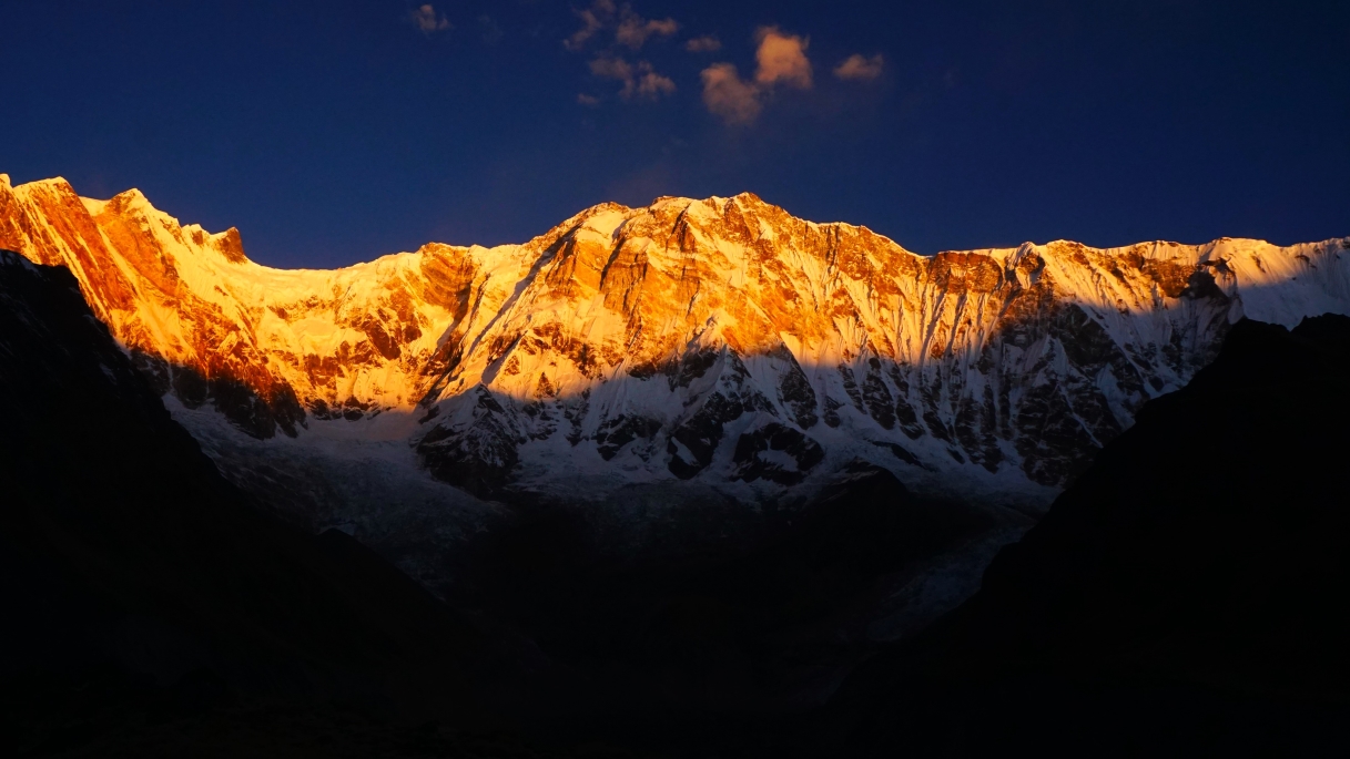 Sunrise at Annapurna , |Annapurna Base Camp Trek, Photo taken by Gothehimalayatreks