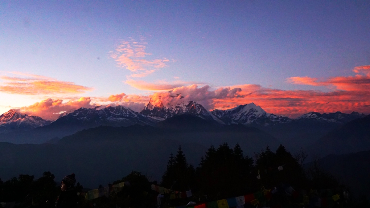 Sunset At Poon Hill, Mt Dhaulagiri range, Photo Capture by Go The Himalaya Treks