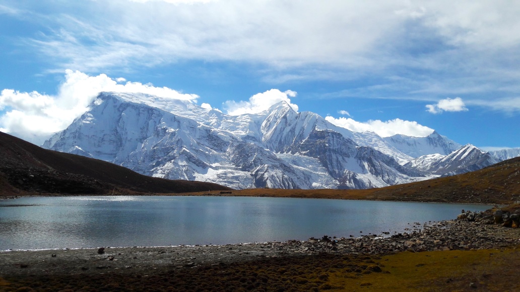 Ice Lake with the Annapurnas, Annapurna Circuit Trek, Photo  capture by  Go The Himalaya Team